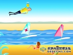 偷看海滩少女